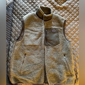 Patagonia retro fleece vest grey size large